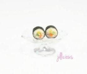 sushi stud earrings